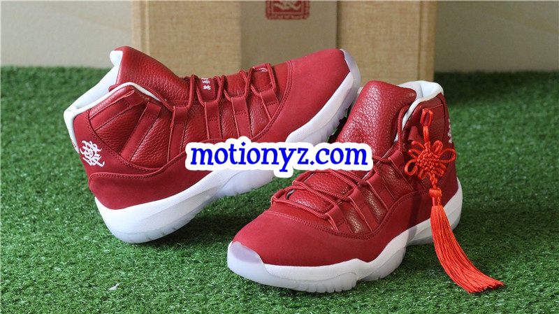 Authentic Air Jordan 11 Retro Chinese New Year Red